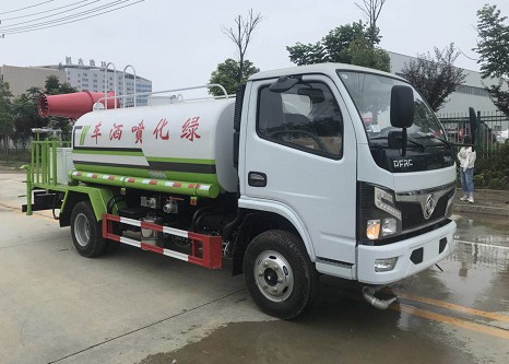 5方灑水車參數(shù)_國六東風(fēng)福瑞卡5方綠化灑水車