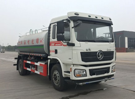 12方灑水車(chē)價(jià)格及圖片_國(guó)六13.5方陜汽德龍L3000綠化灑水車(chē)廠家價(jià)格