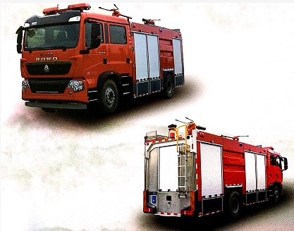 重汽豪沃T5G干粉泡沫聯用消防車 重汽豪沃T5G干粉泡沫聯用消防車