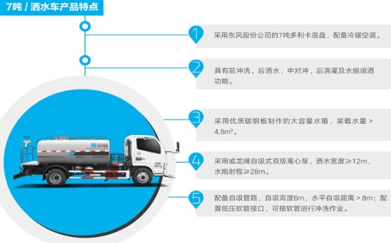 7噸中標環境公路養護灑水車 7噸中標環境公路養護灑水車